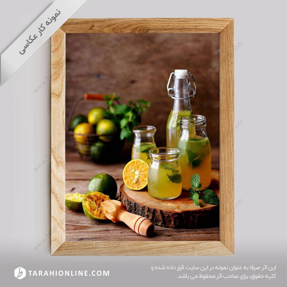 عکاسی از نوشیدنی ها - آب نارنج طبیعی